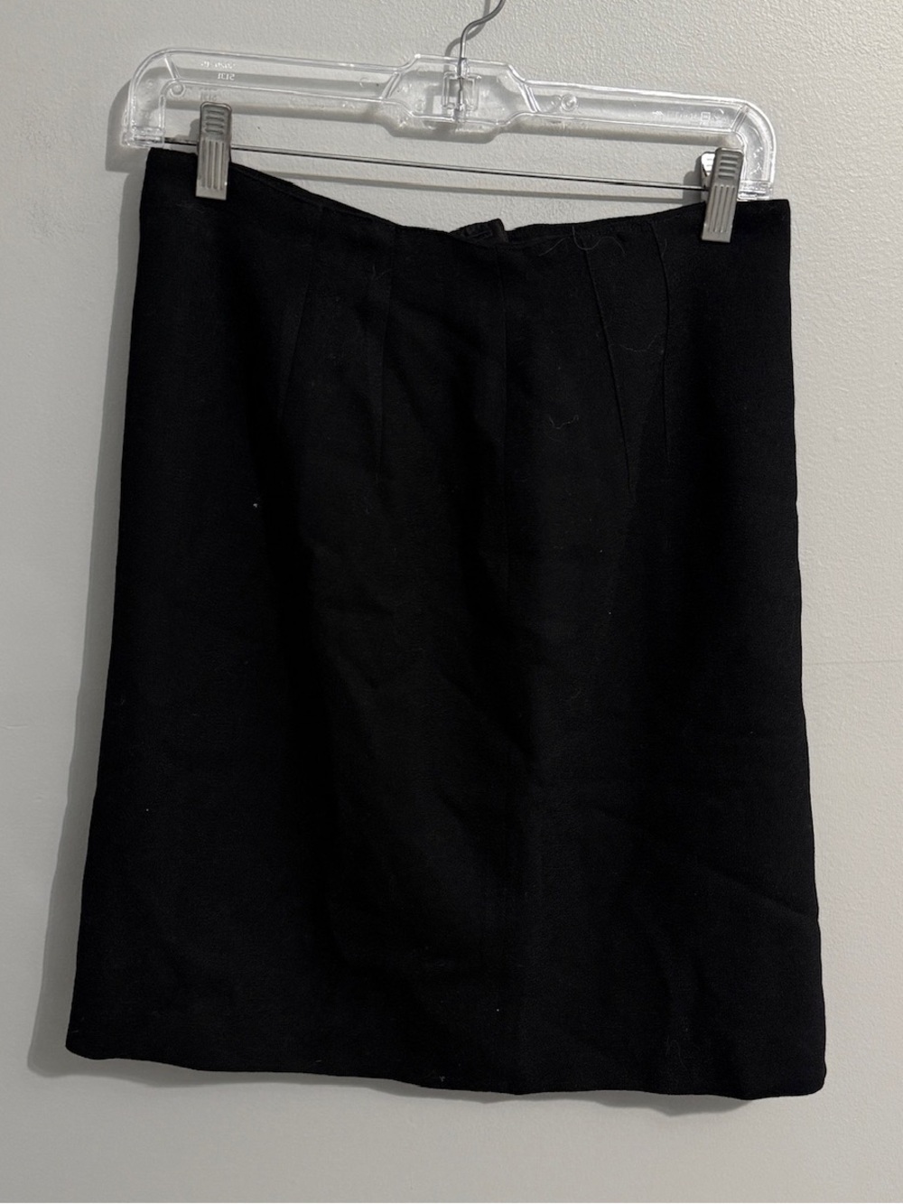 Talbots Skirt Womens 10P Wool Black Pencil Natural Winter Business Professional